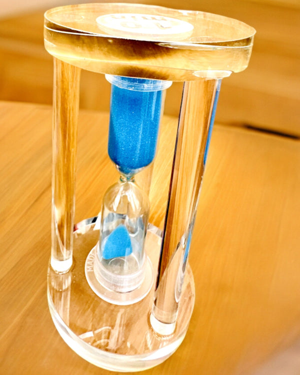 Hourglass "Blue Elegance", 10 cm high, measures 10 minutes