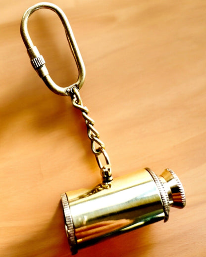 Pocket Telescope "Golden Adventure" - keychain with personalization option