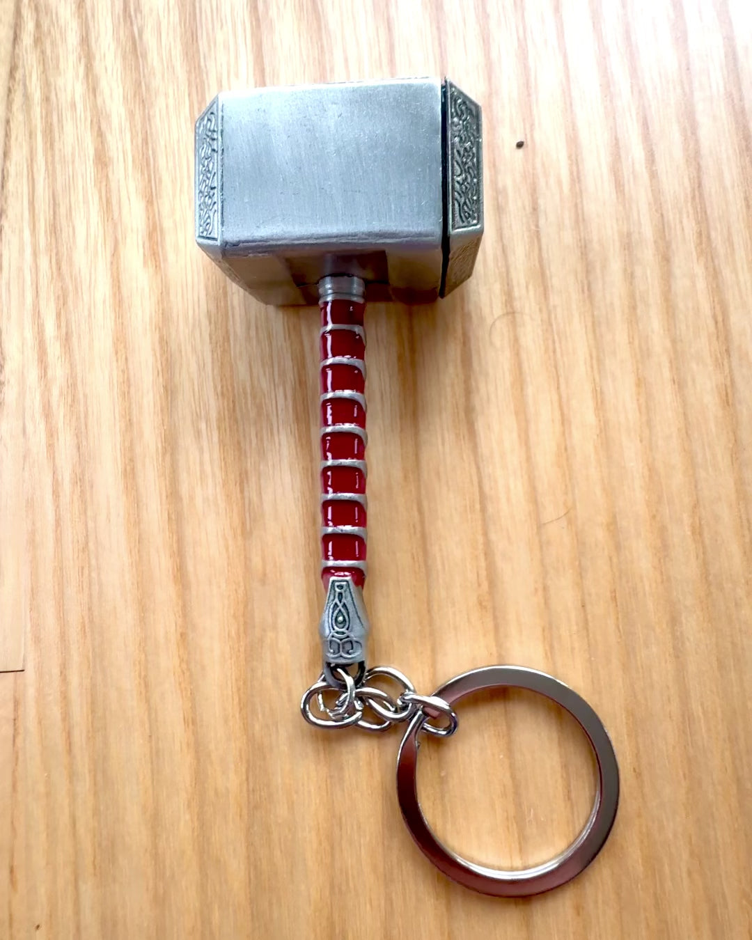 Thor's Hammer - Power Keychain, personalization option with engraving for a gift