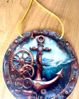 Decorative Steampunk Pendant "Nautical Gear", pendant, can be personalized with engraving