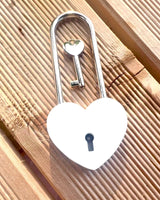 Magic Love Padlocks with Engraving Option for a Gift, 5 Color Variants to Choose from