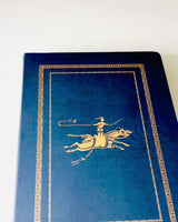 Classic Hardcover Notebook with Spearfish Motif - Navy Blue. Engravable