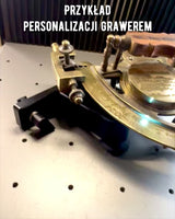 Premium Sextant with Antique Compass - can be personalized with engraving