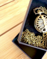 Pocket watch "Fish Scale" with the possibility of engraving as a gift