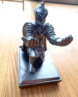 Knight's Stand for a phone or pen, can be personalized with engraving as a gift