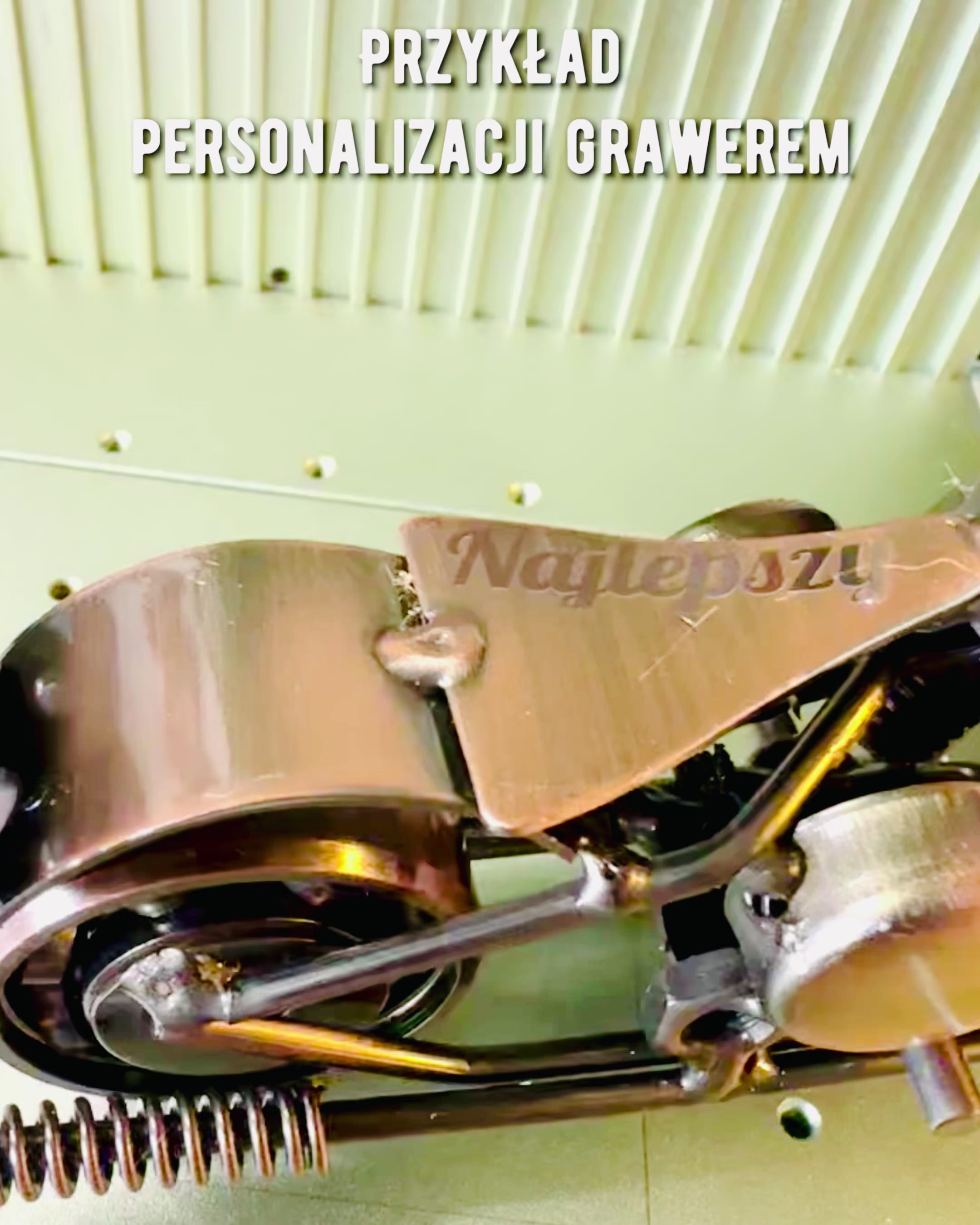 Ručni Izrađeni Model Motocikla od Željeza, Chopper, personalizacija, gravura za poklon