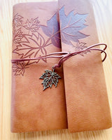 "Autumn Leaves" Notebook A5 format, can be personalized with engraving as a gift