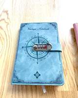 Secret Notebook A5 Vintage with code lock - Choose Your Style, personalized with engraving as a gift