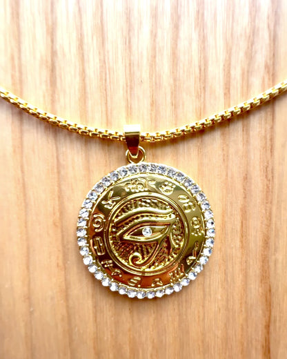 Amulet Power "Eye of Ra", personalization option with engraving for a gift