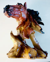 Abstract Style Resin Horse Sculpture