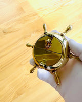 Brass Captain's Ashtray - option to personalize as a gift with engraving