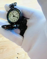 Pocket Clock "Star Cat" with Engraving Possibility