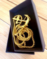 "Anchor of Determination - Sea Amulet", necklace, can be personalized with engraving as a gift, 3 variants to choose from