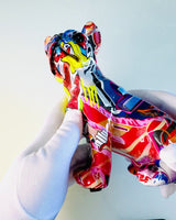 Handcrafted French Bulldog Figurine in Street Art Style with Engraving Option