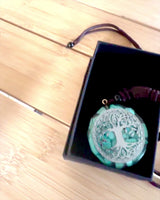 Amulet "Tree of Life" with turquoise - your personal strength, necklace as a gift, personalization with engraving