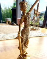 Goddess of Justice Statuette – Artistic Shelf Decoration, Resin Craft, personalized with engraving