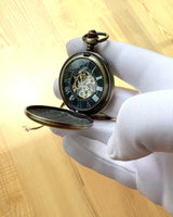 Classic pocket watch "Vintage Elegance", gold color, can be personalized with engraving