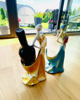 Elegant Bottle Stand - Lady Statue - personalized with engraving, 2 variants to choose from