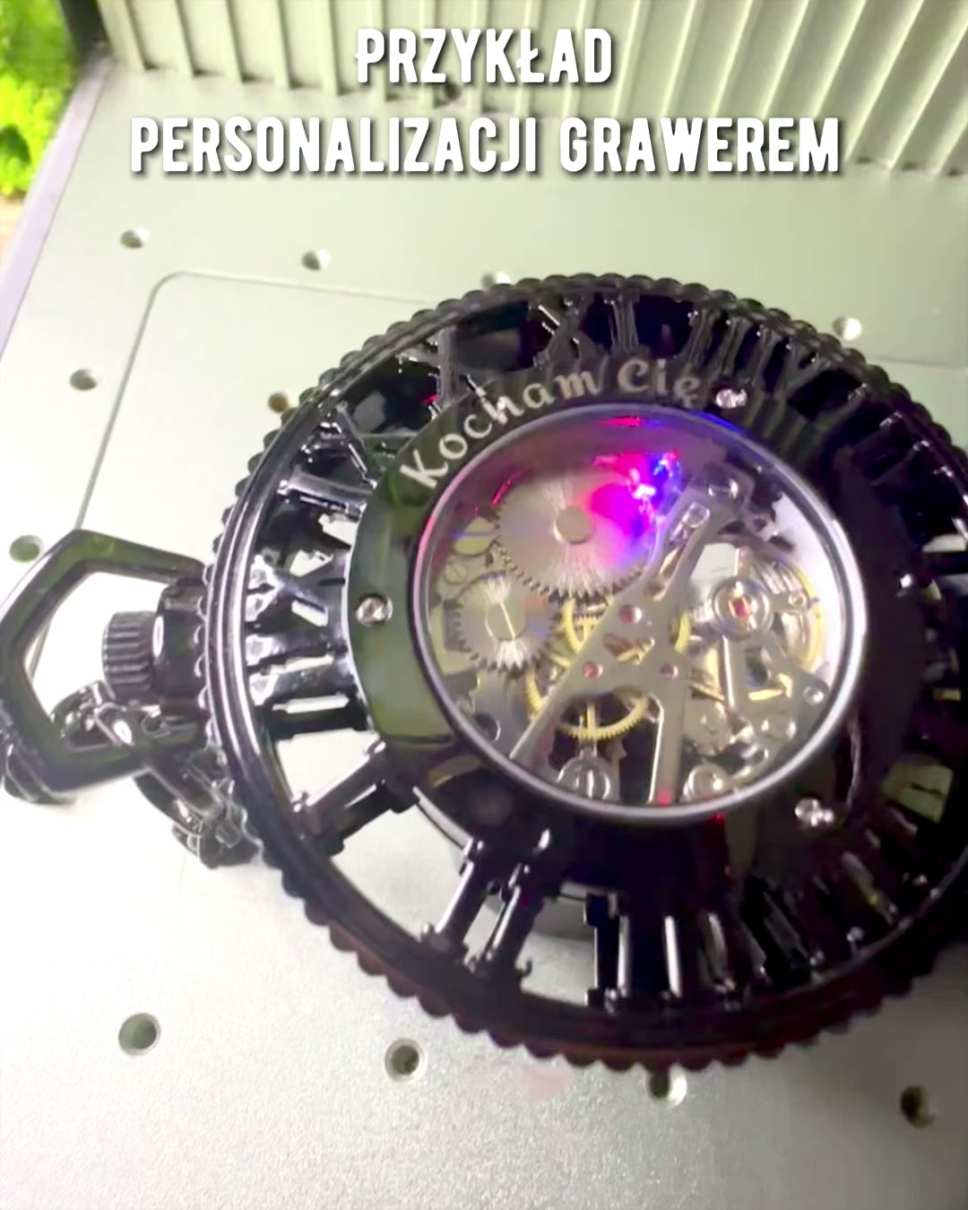 Kišeninis Laikrodis "Mechanica Heritage" su Personalizavimo Galimybe