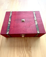 Antique Wooden Engravable Box, 23 cm x 16 cm x 7.5 cm