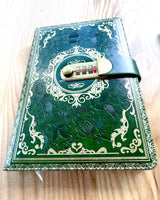 Exclusive Leather Notebook "Secretary" A5 with Combination Lock - personalized with engraving