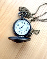 Pocket watch "Locomotive of Time" with engraving, as a gift, train motif