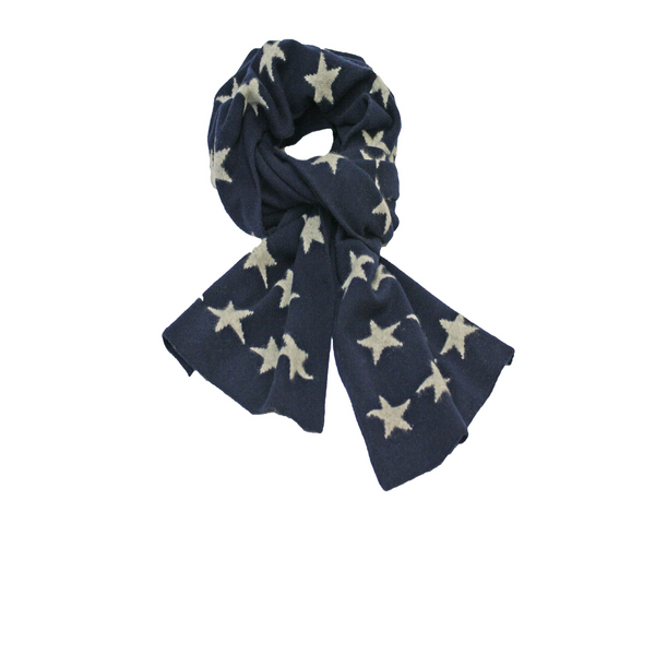Stars knitted Cashmere Scarf