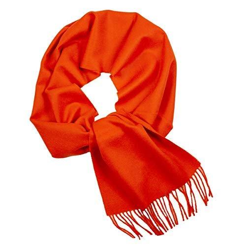 Great Natural Alpaca 100% Baby Alpaca scarf orange colour