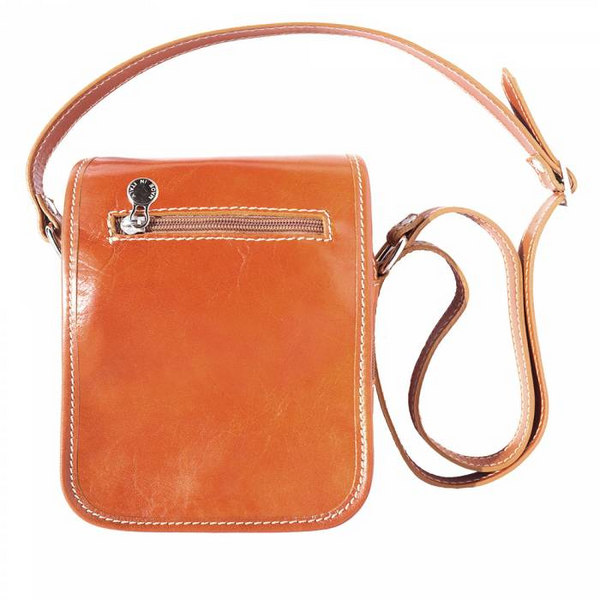 Italian Artisan HANDMADE Crossbody/Shoulder Leather Bag With Long Strap For Men Made In Italy
