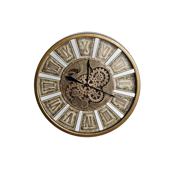 Wall Clock DKD Home Decor Gears Golden Iron (72 x 8,5 x 72 cm)