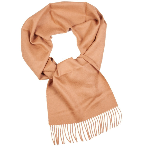 Camel alpaca wool scarf