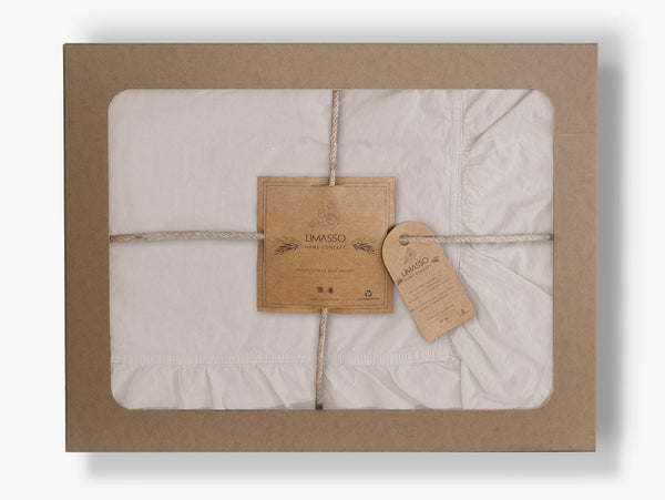 Cotton bedding NATURAL CREAM/STONEWASHED